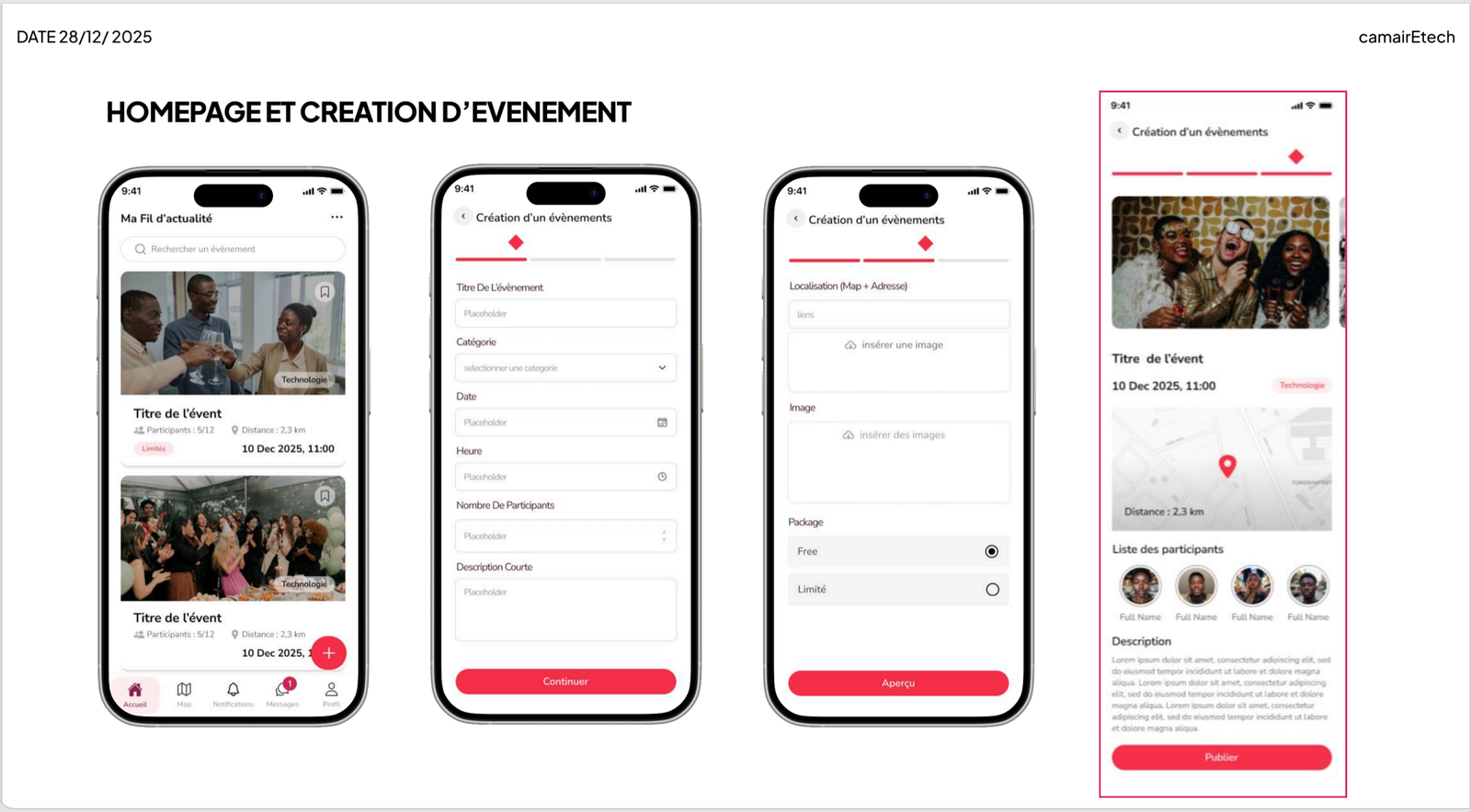 Twogether app home feed